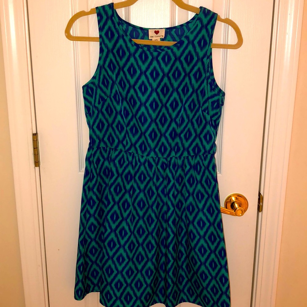 One Clothing Sleeveless Ikat Dress XS